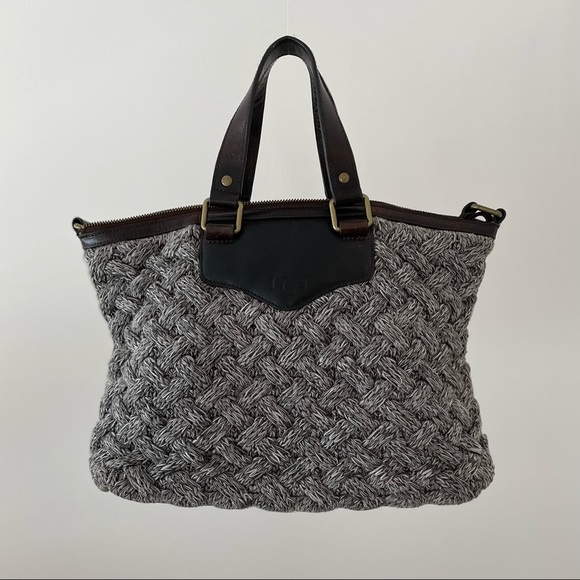 UGG Cable Knit 🧶 Satchel in Gray - Picture 1 of 12